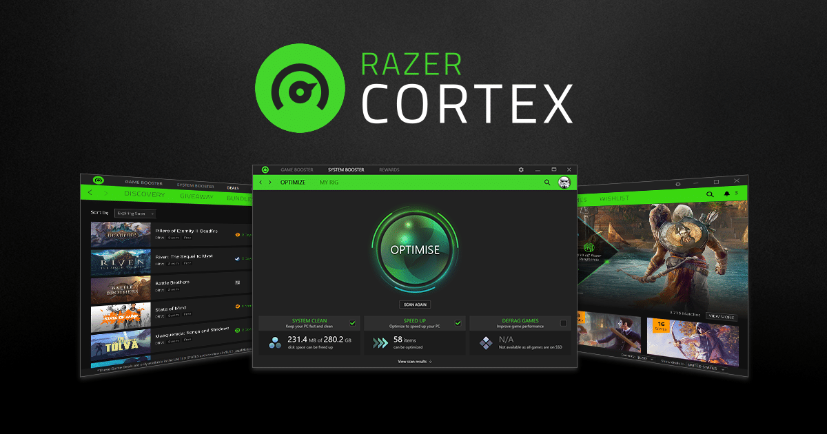 تحميل برنامج Razer Cortex لتحسين أداء الكمبيوتر 