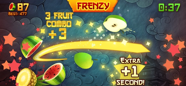 تنزيل لعبة Fruit Ninja مجانى للايفون