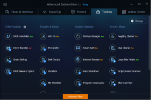 شرح برنامج Advanced systemcare