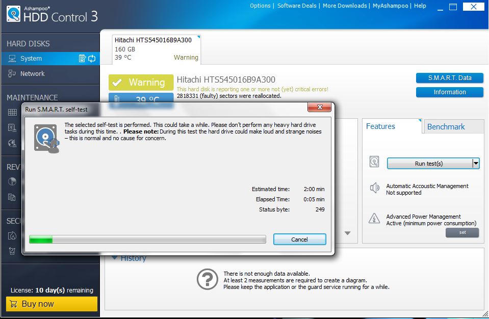 شرح وتحميل برنامج Ashampoo hdd control لصيانة الهارد