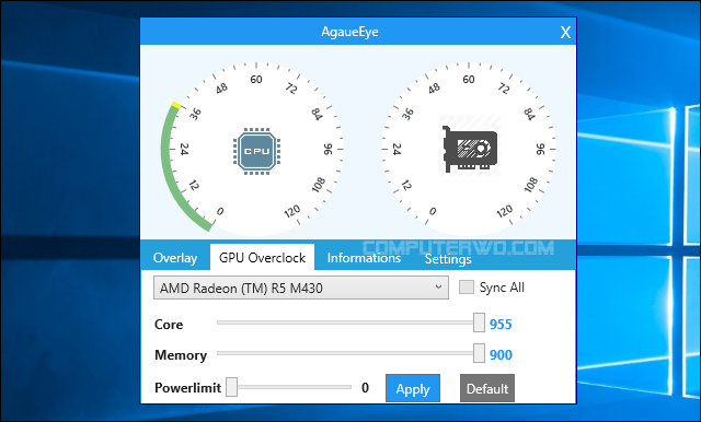 تنزيل برنامج Agaue Eye لمراقبة استهلاك المعالج والرامات وكارت الشاشة فى الكمبيوتر