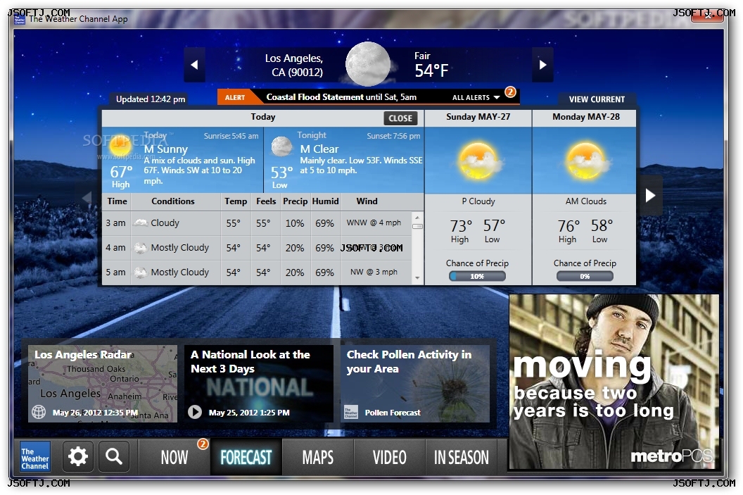 تحميل برنامج The Weather Channel App لمعرفة الطقس