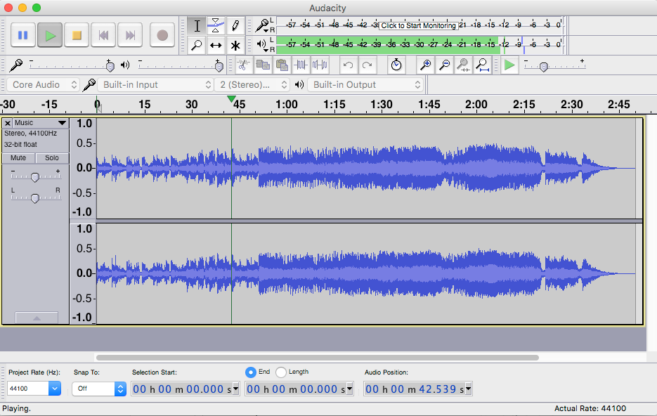 برنامج audacity للإنتاج الصوتي