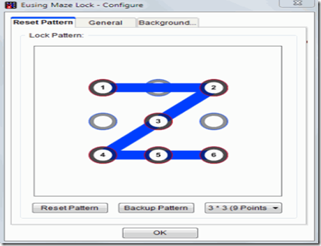 تحميل برنامج Eusing Maze Lock قفل شاشة الكمبيوتر بواسطة رمز مثل الهاتف