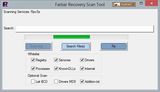 تحميل برنامج  farbar recovery scan tool لحل مشاكل الفيروسات