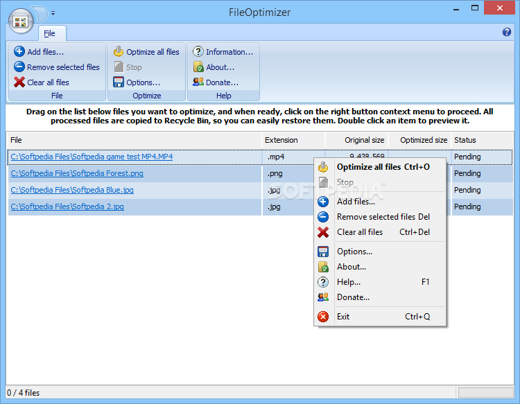 تحميل برنامج fileoptimizer لضغط الملفات