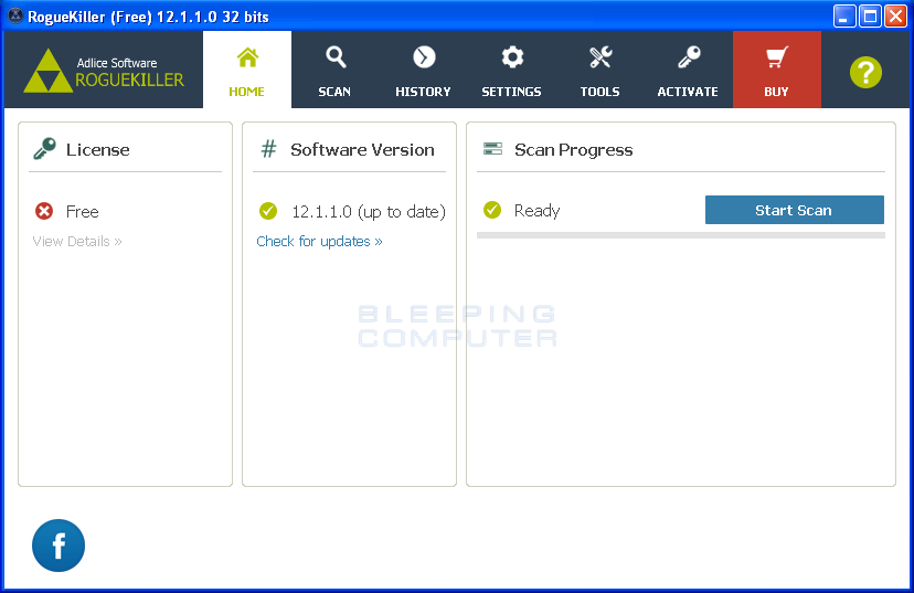تحميل برنامج RogueKiller ﻹزالة البرمجيات الخبيثة