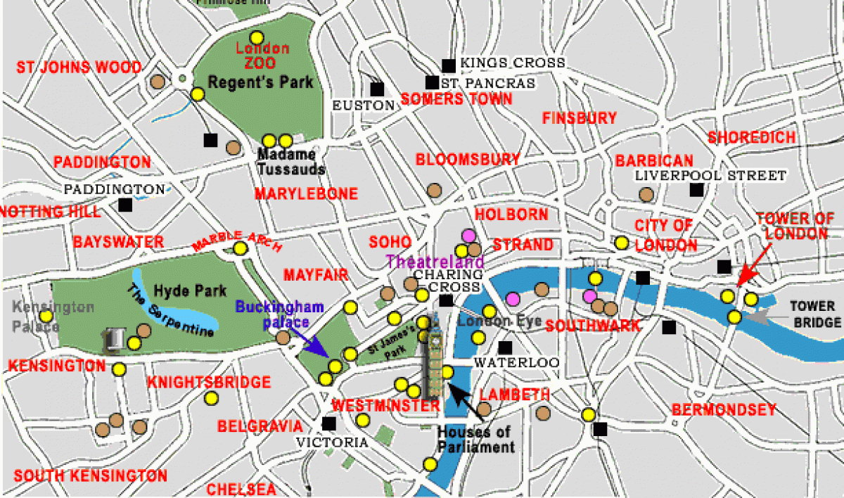 خريطة لندن السياحية برامجنا