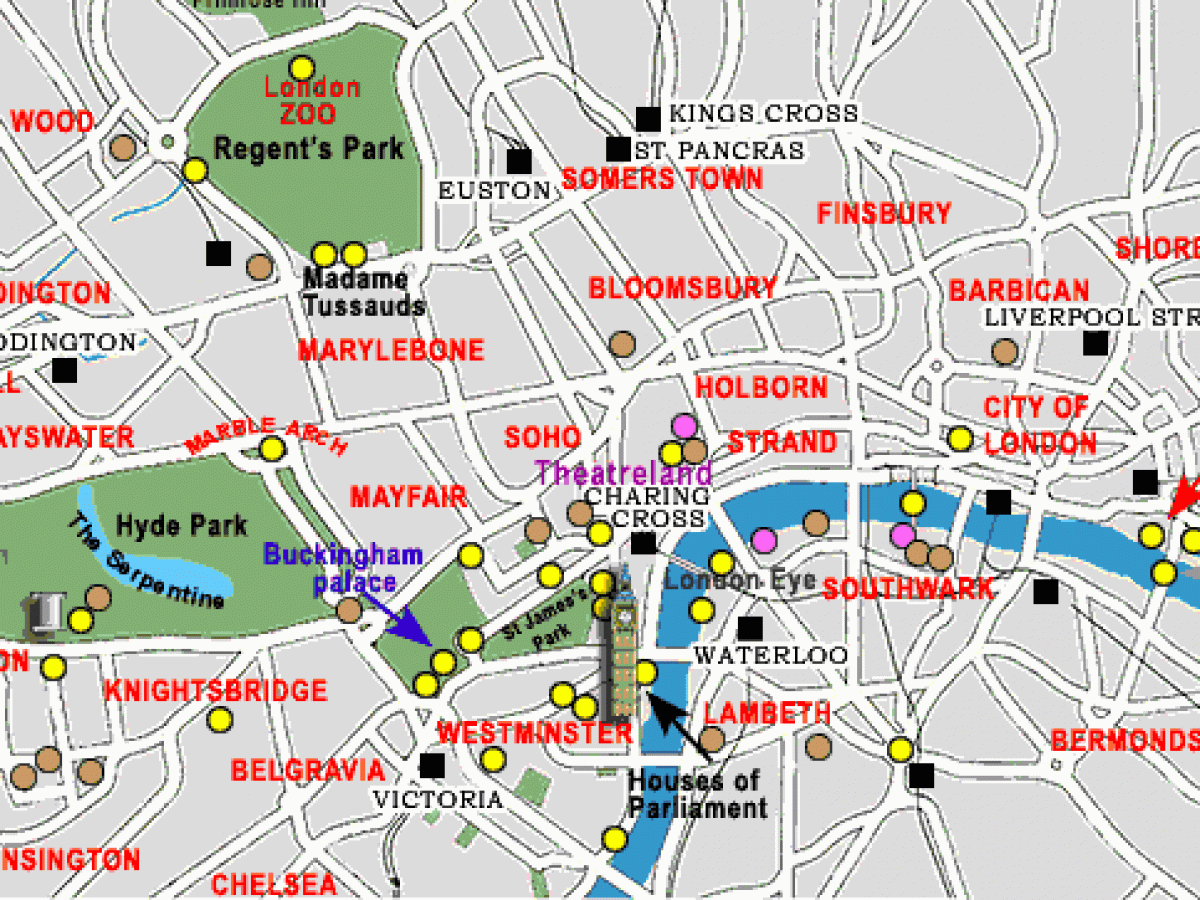 خريطة لندن السياحية برامجنا